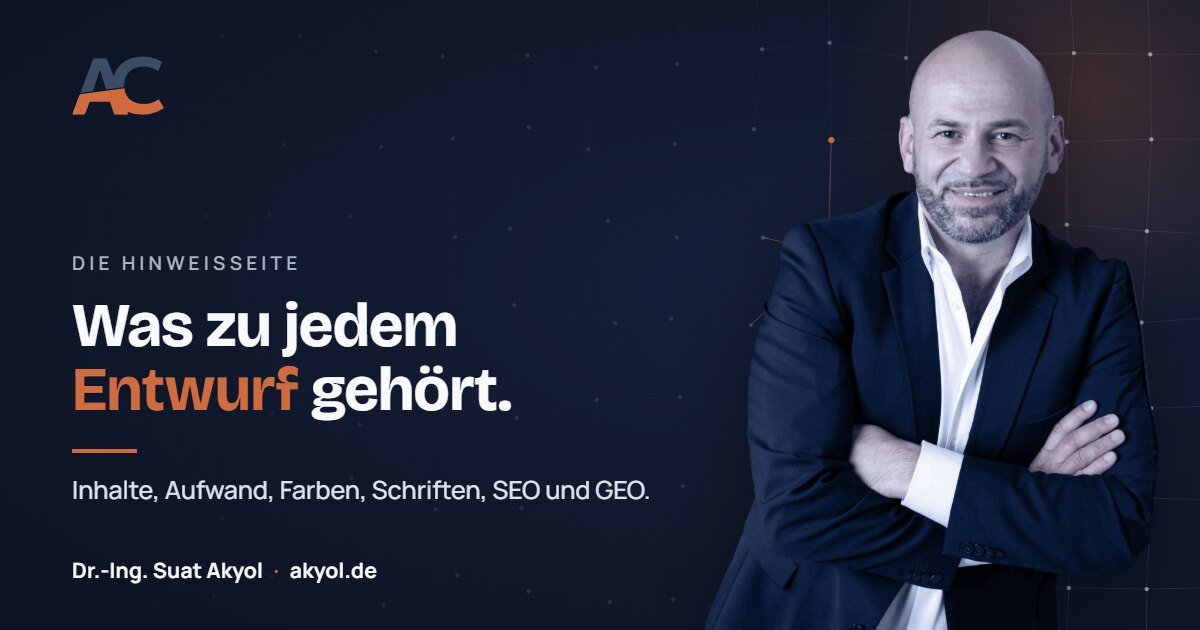 Vorschaubild von Die Hinweisseite