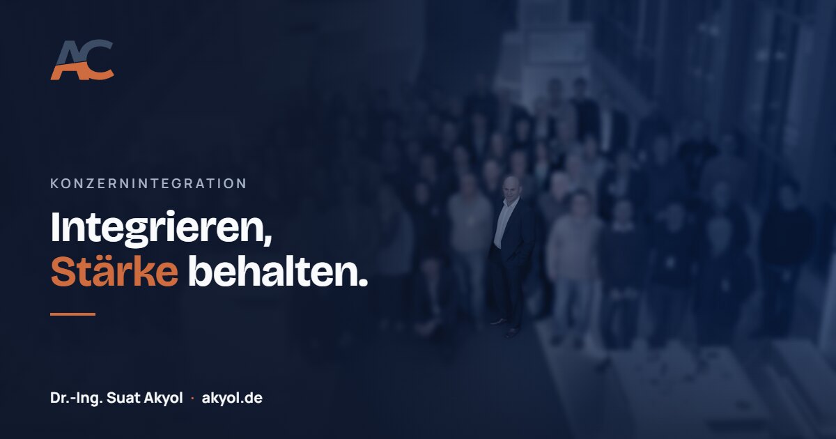 Vorschaubild von Konzerntochter integrieren, Stärke behalten