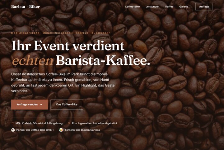 Startseite von Barista-Biker