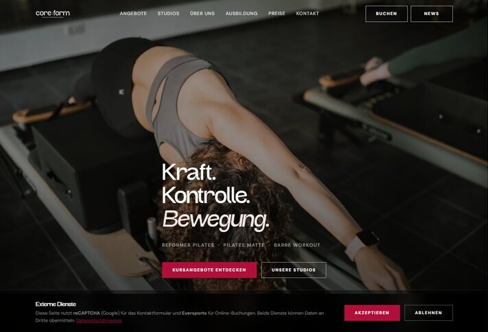 Startseite von core:form