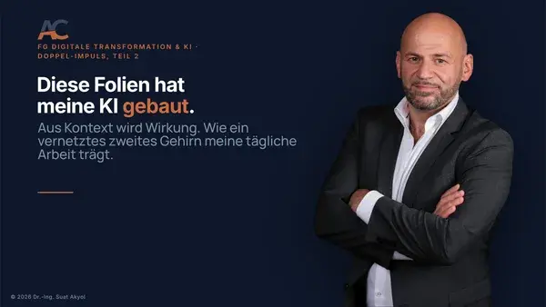 Titelfolie: KI als Arbeitsarchitektur